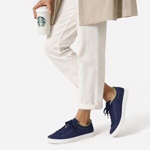 Rothy’s Navy Washable Knit Sneakers Lightweight Walking Shoe 9 breathable travel